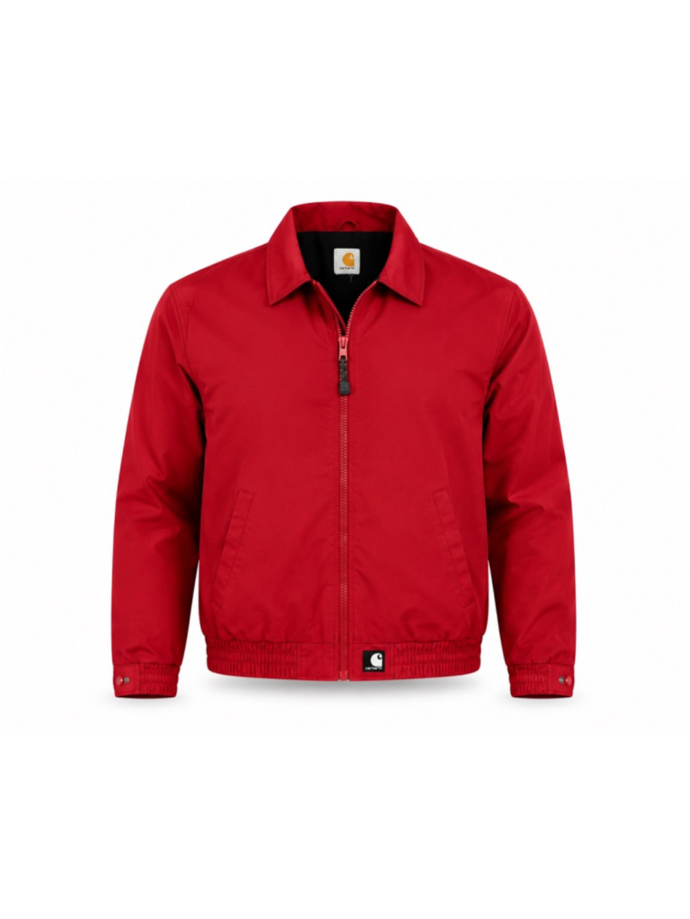 Vintage 90s Carhartt Red Bomber Jacket Men’s XL Workwear Full Zip USA Style